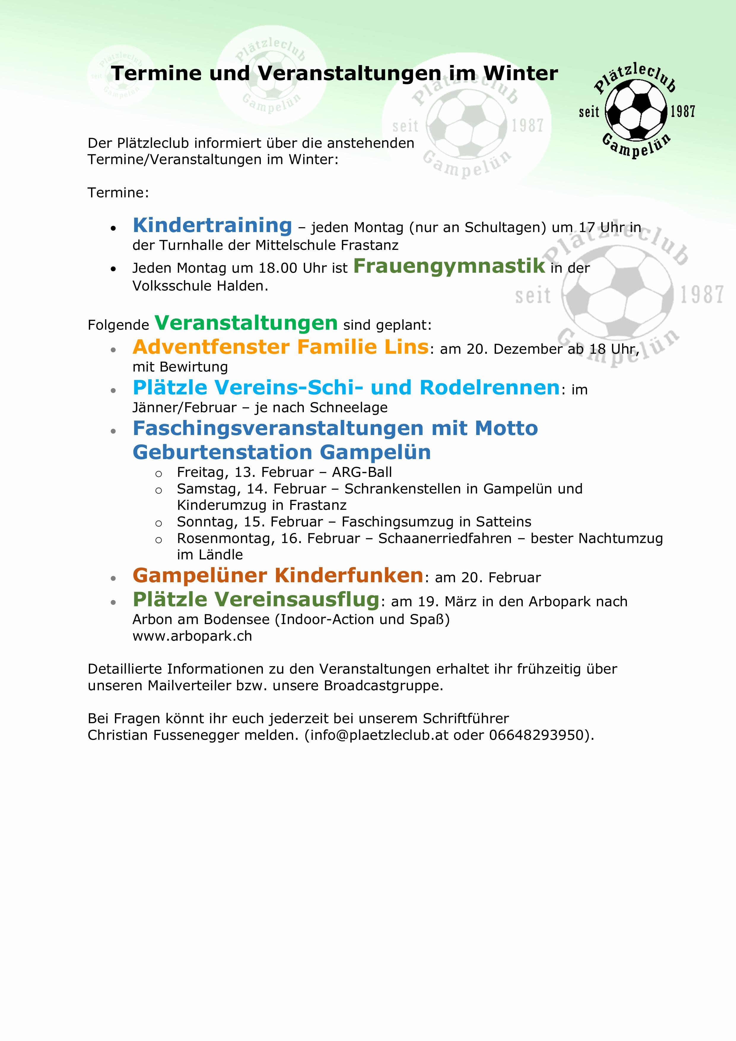 Winterveranstaltungen PCG bilder 0